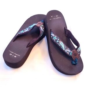 Wedge Sandals by Douglas Paquette- Size 8